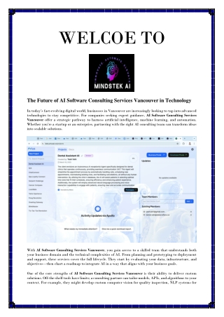 AI Strategy and Software Consulting in Vancouver BC