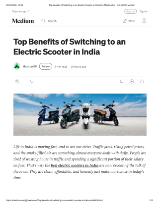 top-benefits-of-switching-to-an-electric-scooter-in-india