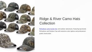 Richardson Camo Trucker Hat – Classic Style with Outdoor Comfort