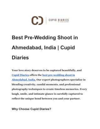 Best Pre-Wedding Shoot in Ahmedabad, India _ Cupid Diaries