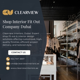 Shop Interior Fit Out Company Dubai