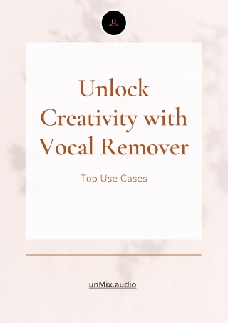 Unlock Creativity with Vocal Remover: Top Use Cases