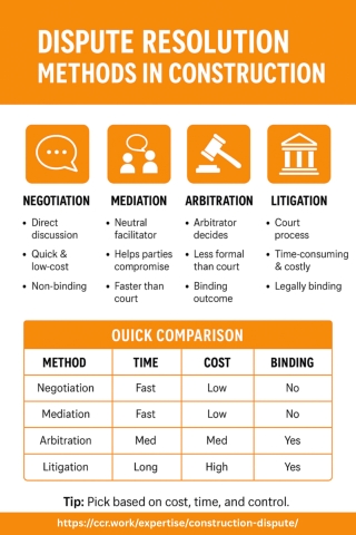 Dispute Resolution Methods in Construction