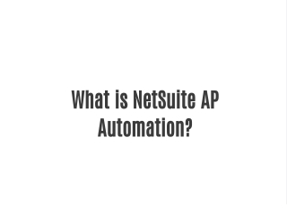 What is NetSuite AP Automation?