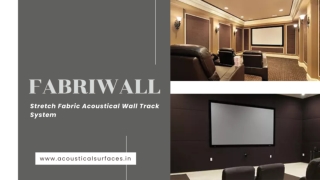 FABRIWALLStretch Fabric Acoustical Wall Track System