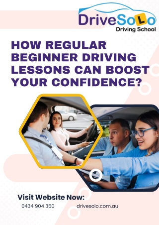 How Regular Beginner Driving Lessons Can Boost Your Confidence