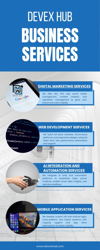 Unlock Digital Growth with Devex Hub's Expert Services