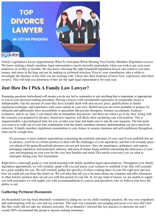 What To Anticipate In A Family Members Regulation Consultation: A Guide For Novi