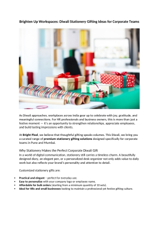 Brighten Up Workspaces Diwali Stationery Gifting Ideas for Corporate Teams