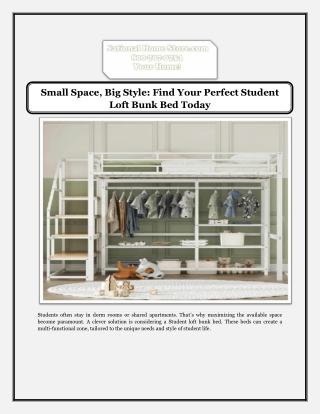 Small Space Big Style Find Your Perfect Student Loft Bunk Bed Today