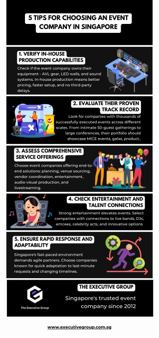 TIPS FOR CHOOSING AN EVENT COMPANY IN SINGAPORE