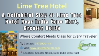 Lime Tree Hotel & Banquet – Ideal for Stays and Events in Greater Noida