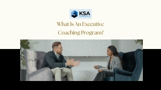 What Is An Executive Coaching Program