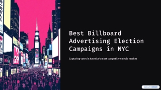 best billboard advertising election campaign in NYC