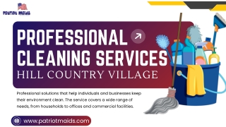 Professional Cleaning Services Hill Country Village