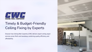 Expert Ceiling Repair in Nedlands – Timely & Budget-Friendly