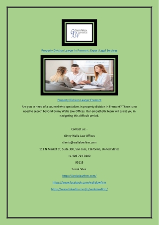 Property Division Lawyer in Fremont