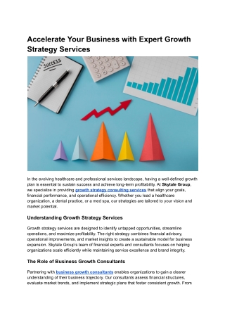 Accelerate Your Business with Expert Growth Strategy Services