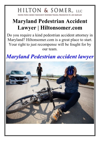 Fairfax Bicycle Accident Attorney | Hiltonsomer.com