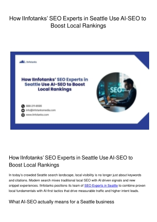 SEO Experts in Seattle
