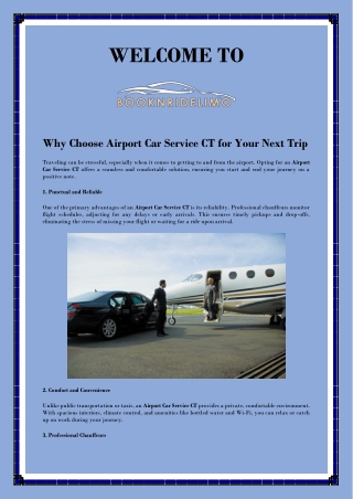 Seamless Airport Car Service Experience in Connecticut