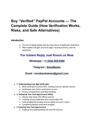 Buy Verified PayPal Accounts Instantly Safely in 2025
