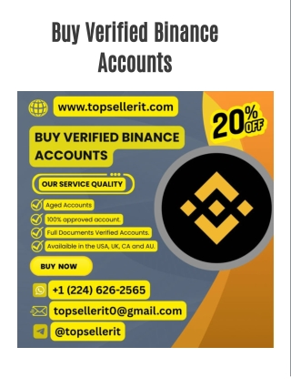 Buy Verified Binance Accounts