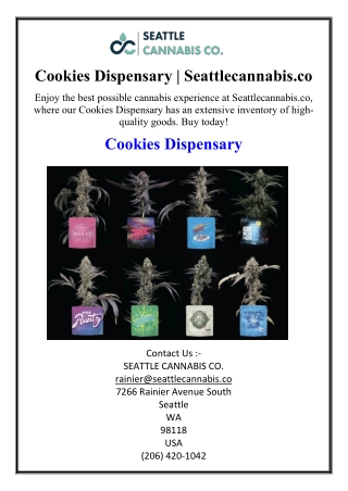 Cookies Dispensary | Seattlecannabis.co
