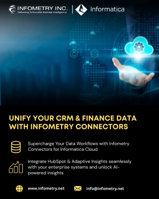 Unify Your CRM & Finance Data with Infometry’s Global Connectors