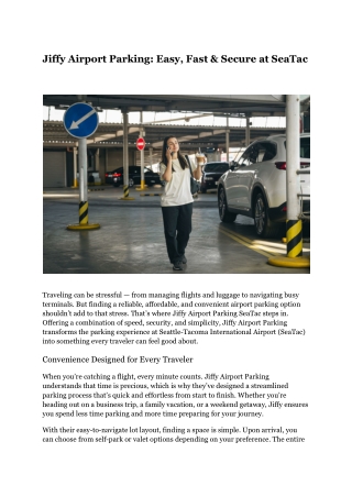 Jiffy Airport Parking_ Easy, Fast & Secure at SeaTac