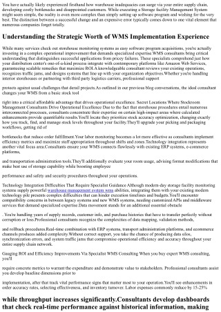 The Role of Storehouse Administration System Consulting in Modern Supply Chains