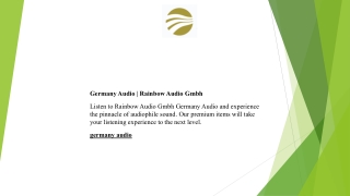Germany Audio Rainbow Audio Gmbh