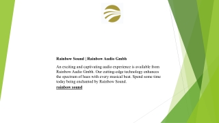 Rainbow Sound Rainbow Audio Gmbh