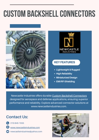 Custom Backshell Connectors - www.newcastleindustries.com