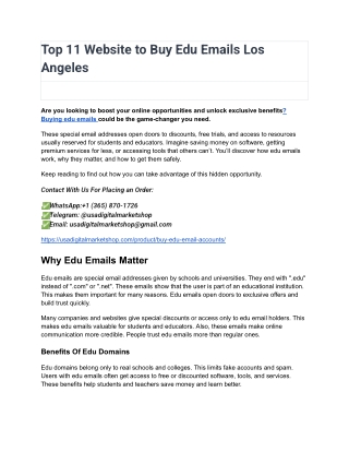 Buy Edu Emails_ Unlock Exclusive Access & Boost Your Outreach
