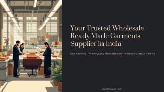 Wholesale readymade garments supplier