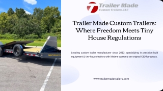 Trailer Made Custom Trailers Where Freedom Meets Tiny House Regulations