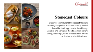 Churchill Stonecast Colours | Stylish & Durable Crockery by Chefline UK