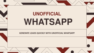 Generate Leads Quickly with Unofficial WhatsApp