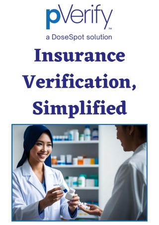 Patient Eligibility Verification - pVerify