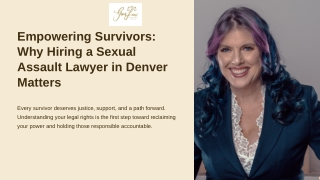Empowering Survivors Why Hiring a Sexual Assault Lawyer in Denver Matters