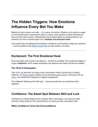 The Science of Luck: Is Winning in Betting Really Random?