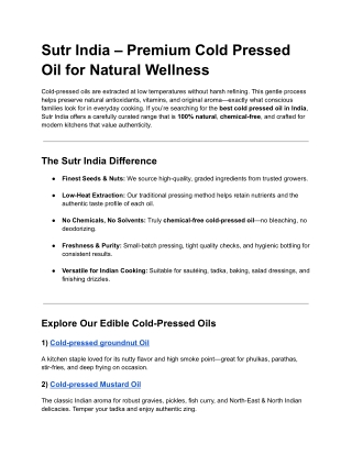 Sutr India – Premium Cold Pressed Oil for Natural Wellness (2)