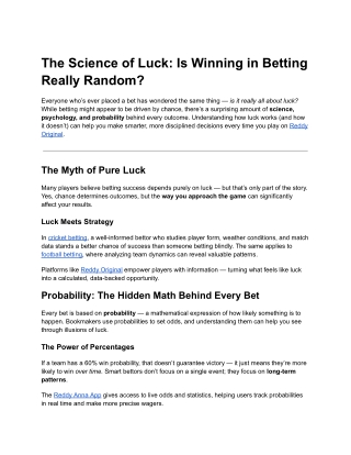 Smart Betting Guide: Turn Random Chance into Winning Strategy