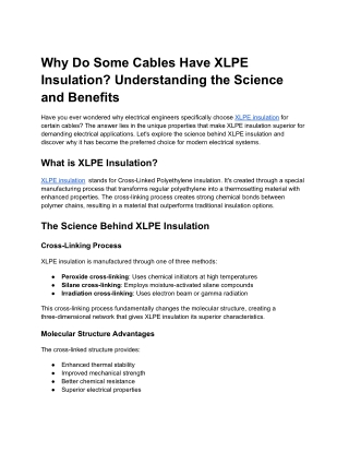 xlpe-insulation