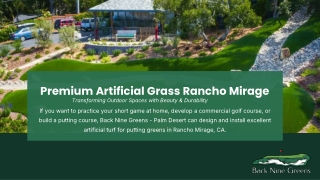 Premium Artificial Grass in Rancho Mirage