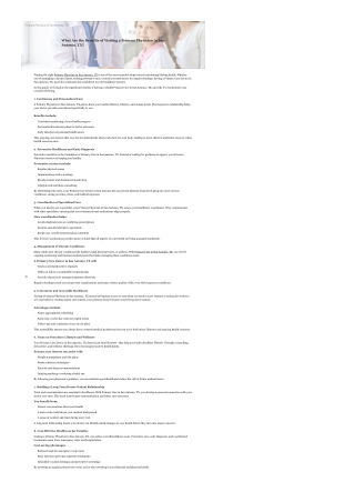 What Are the Benefits of Visiting a Primary Physician in San Antonio, TX