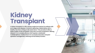 Kidney Transplant in Delhi Epitome Hospitals-Best Transplant Centre