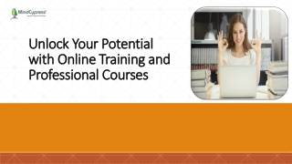 Unlock Your Potential with Online Training and Professional Courses
