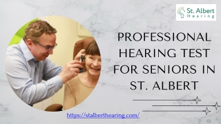 Professional Hearing Test for Seniors in St. Albert